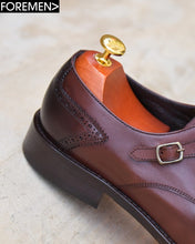 LUCIAN | Brown Leather Sole Monkstraps