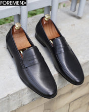 ZORAH | Black Leather Loafers