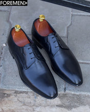 MONARCH | Black Leather Sole Derbies