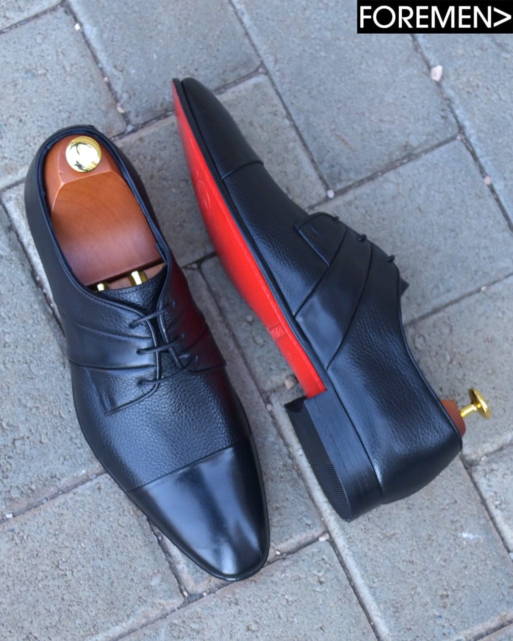 GATSBY | Black Leather Sole Derbies