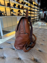 MONKEY| Brown Leather Backpack