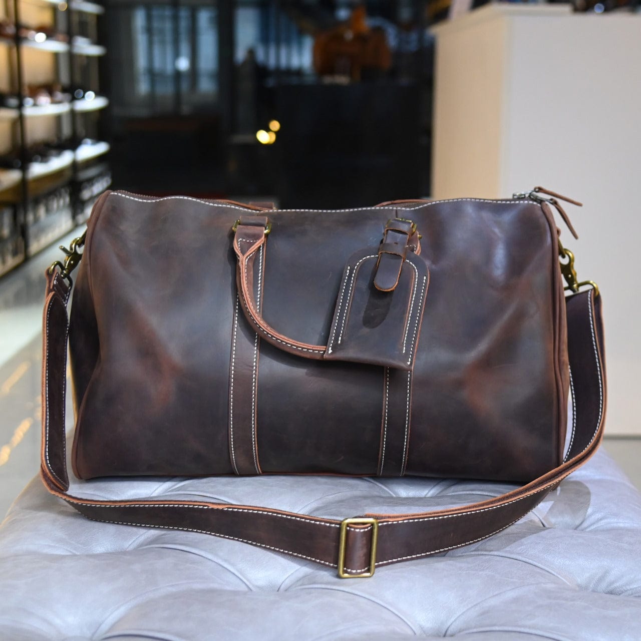 KALAHARI |Burgundy Leather Bag