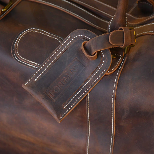 JUMBO | Burgundy Leather Bag