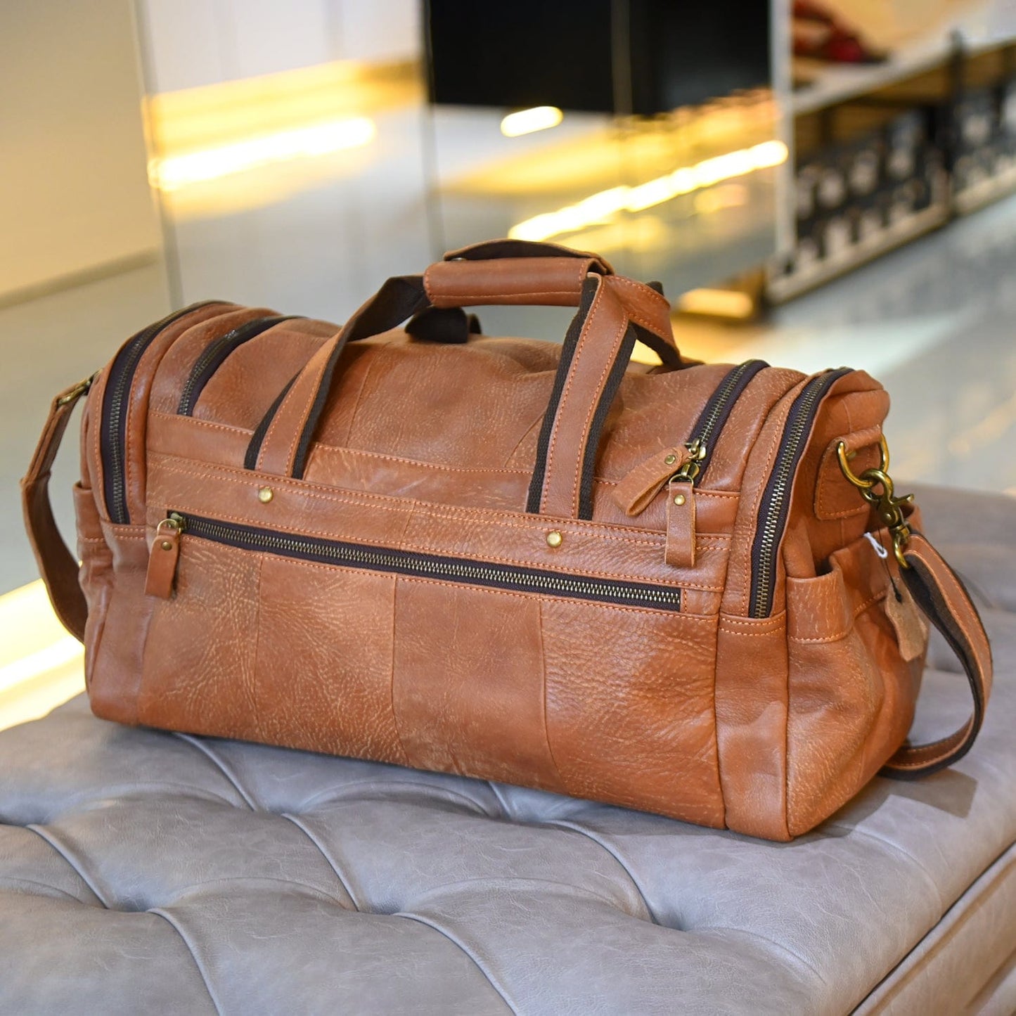 SAVANNAH |Brown Leather Bag