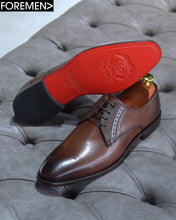 SOVEREIGN | Dark Tan Leather Sole Derbies