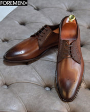 SOVEREIGN | Dark Tan Leather Sole Derbies
