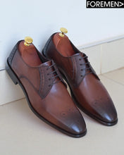 SOVEREIGN | Dark Tan Leather Sole Derbies