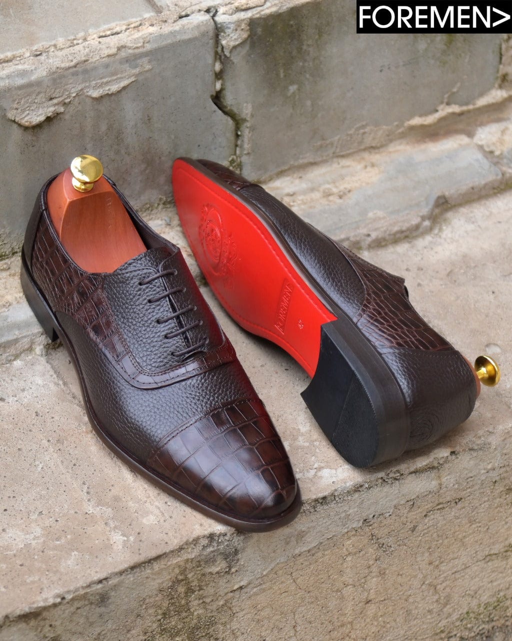 HAMILTON | Coffee Leather Sole Oxfords