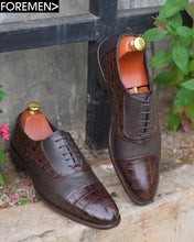 HAMILTON | Coffee Leather Sole Oxfords