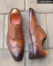 MANSORY | Brown Brogue Leather Sole Oxfords
