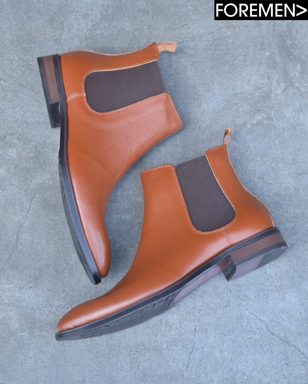 CARDINAL | Tan Leather Chelsea Boots