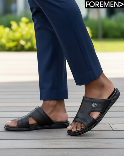 SAMOA | Black Leather Sandals