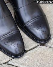 LUCIAN | Black Leather Sole Monkstraps