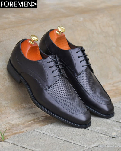 VENICE | Black Leather Derbies