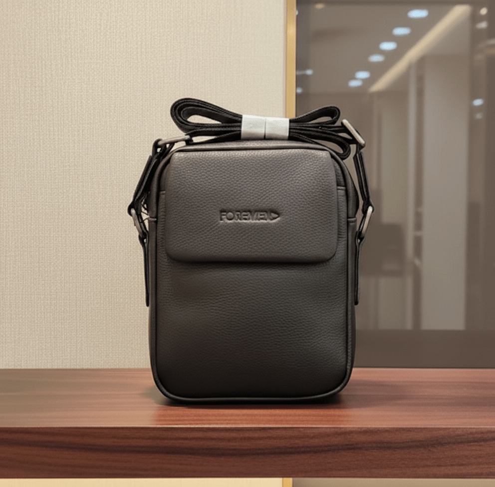 RIO | Black Crossbody Leather Bag