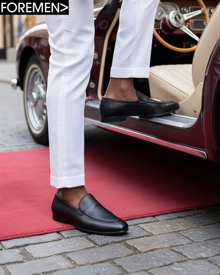 DENVER | Black Leather Loafers