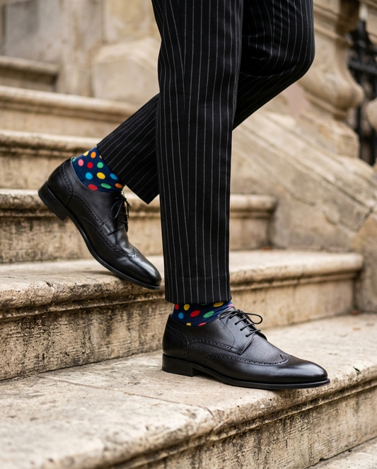 WIMBLEDON | Black Wingtip Derbies