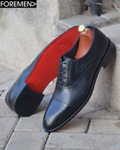 WINDSOR | Black Leather Sole Oxfords