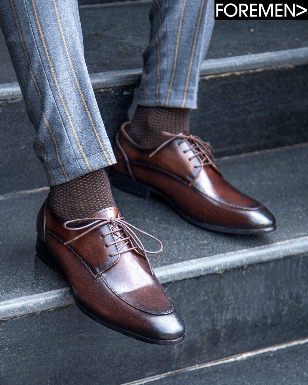 ALEXANDER | Coffee Leather Derbies