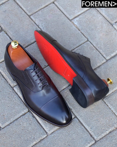 WINDSOR | Coffee Leather Sole Oxfords