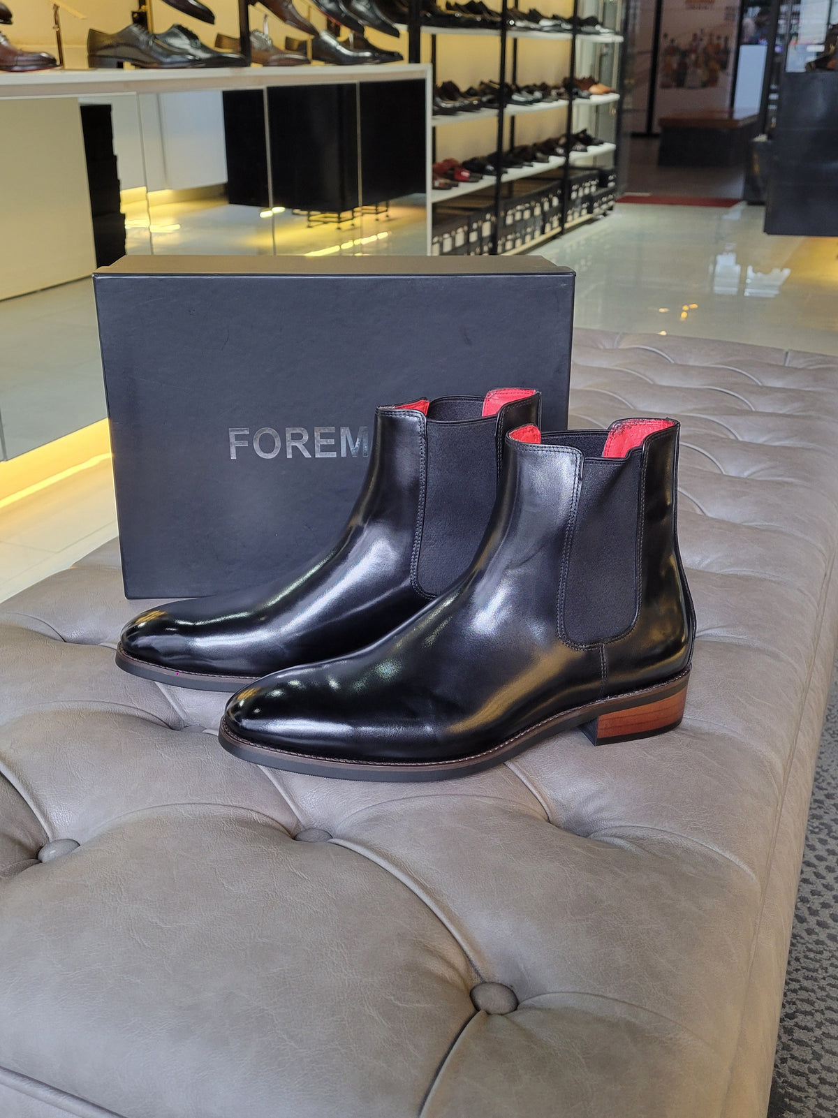 ROMAN | Black Cuban Leather Chelsea Boots
