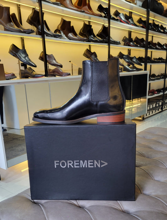 ROMAN | Black Cuban Leather Chelsea Boots