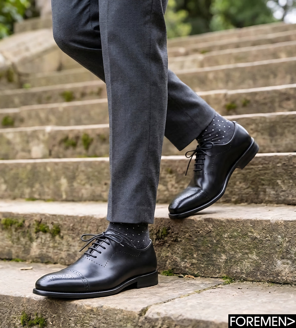 BENEDICT | Black Brogue Oxfords