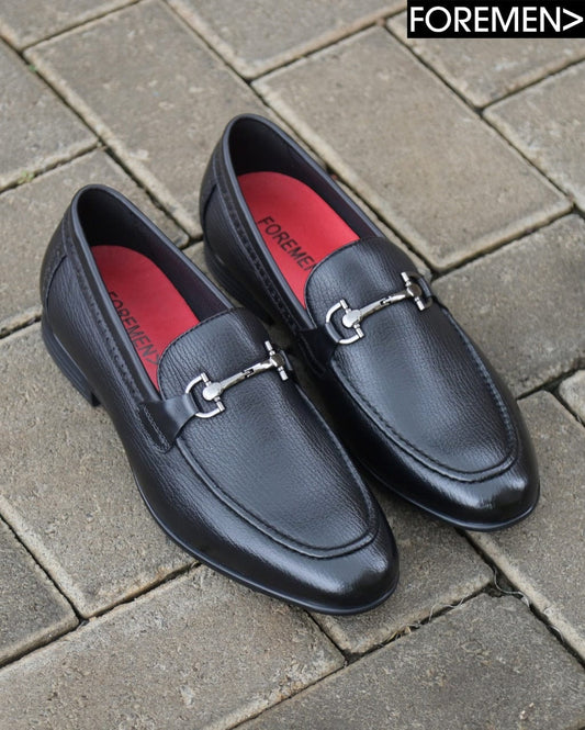 TURIN | Black Leather Loafers