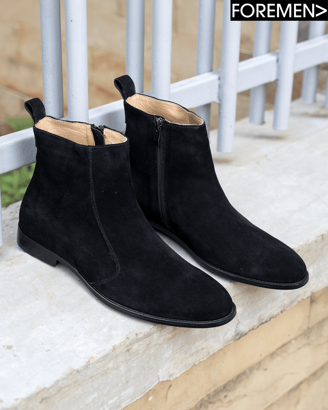 PARIS | Black Suede Chelsea Boots