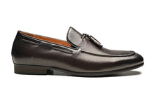 MALDINA | Oak Brown Tassel Leather Loafer