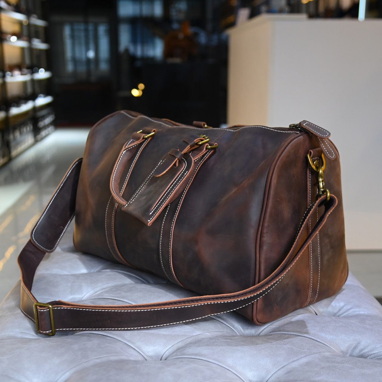 KALAHARI |Burgundy Leather Bag