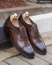 WINDSOR | Dark Tan Leather Sole Oxfords