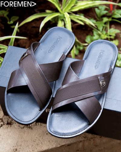 LIMA | Coffee Leather Sandals