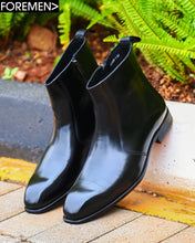 DIABLO | Black Zipper Chelsea Boots