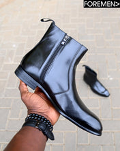 DIABLO | Black Zipper Chelsea Boots