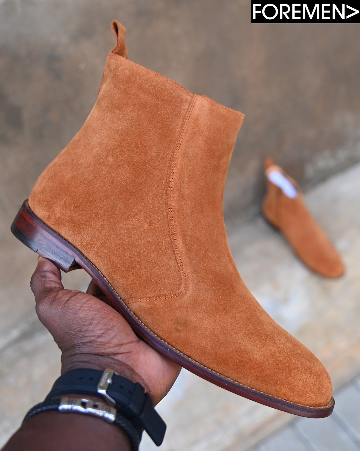 PARIS | Brown Suede Chelsea Boots