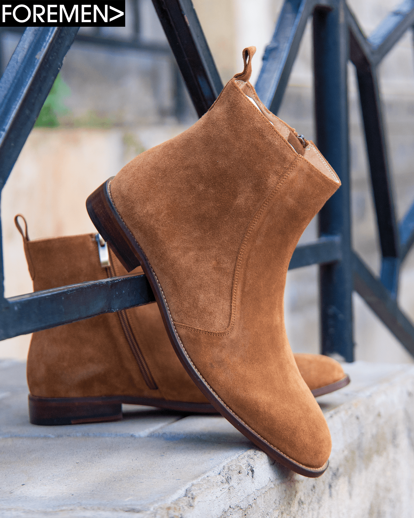 PARIS | Brown Suede Chelsea Boots