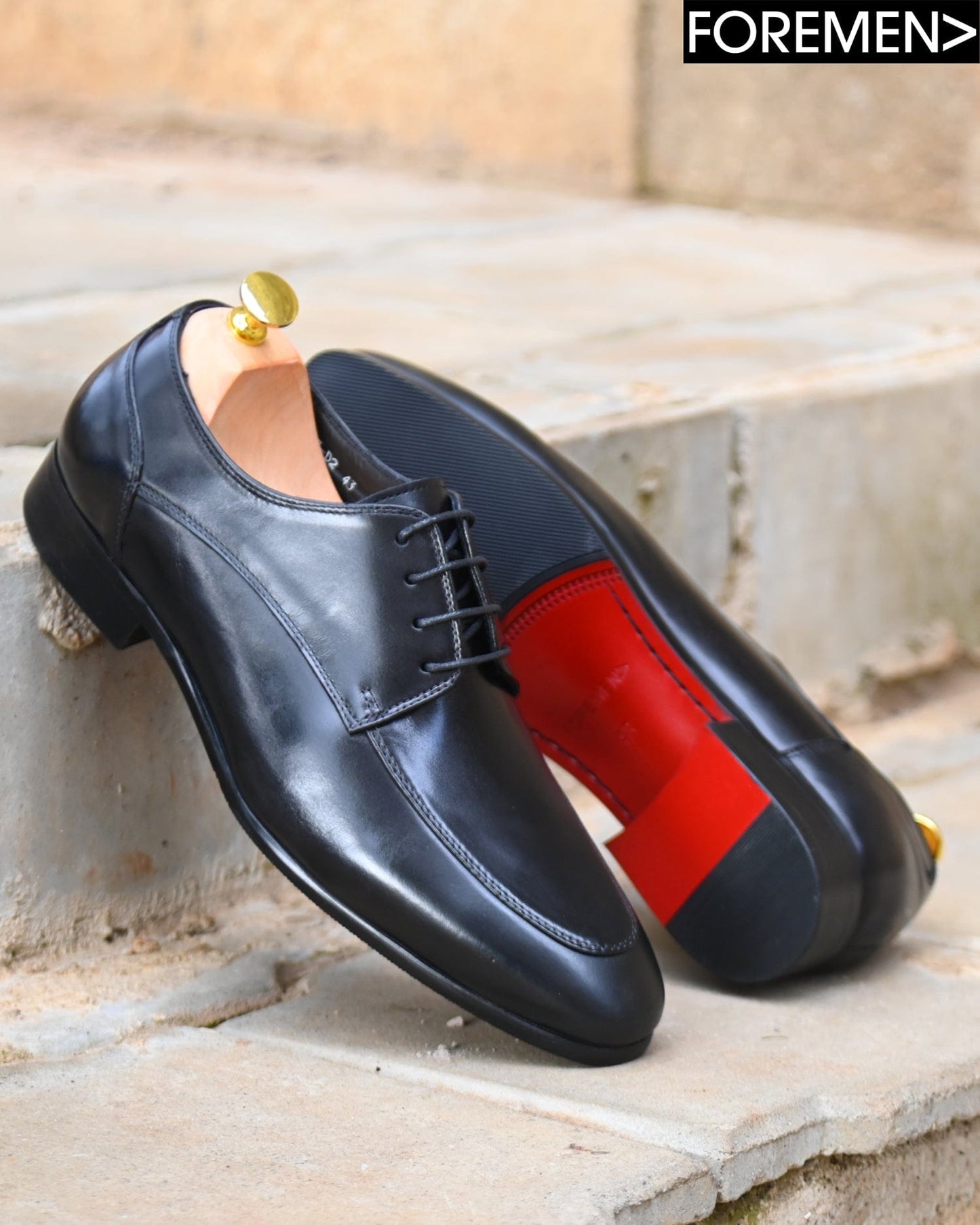ALEXANDER | Black Leather Derbies