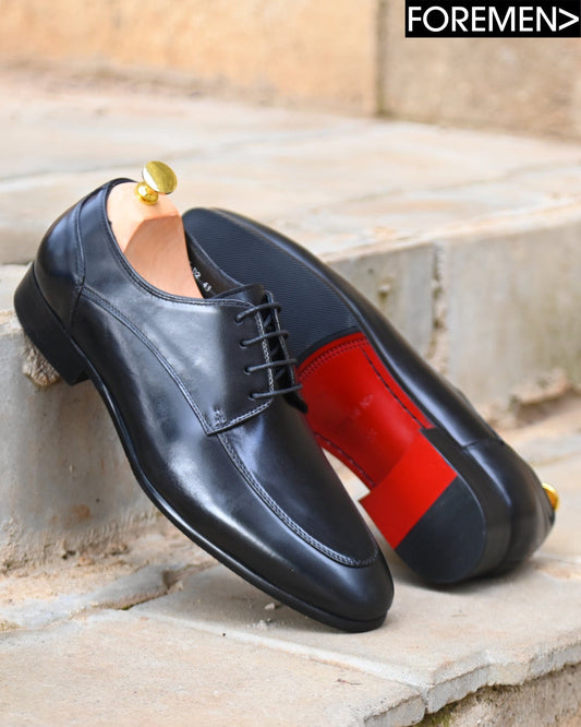 ALEXANDER | Black Leather Derbies