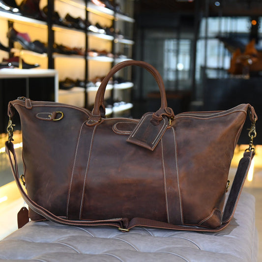 JUMBO | Burgundy Leather Bag