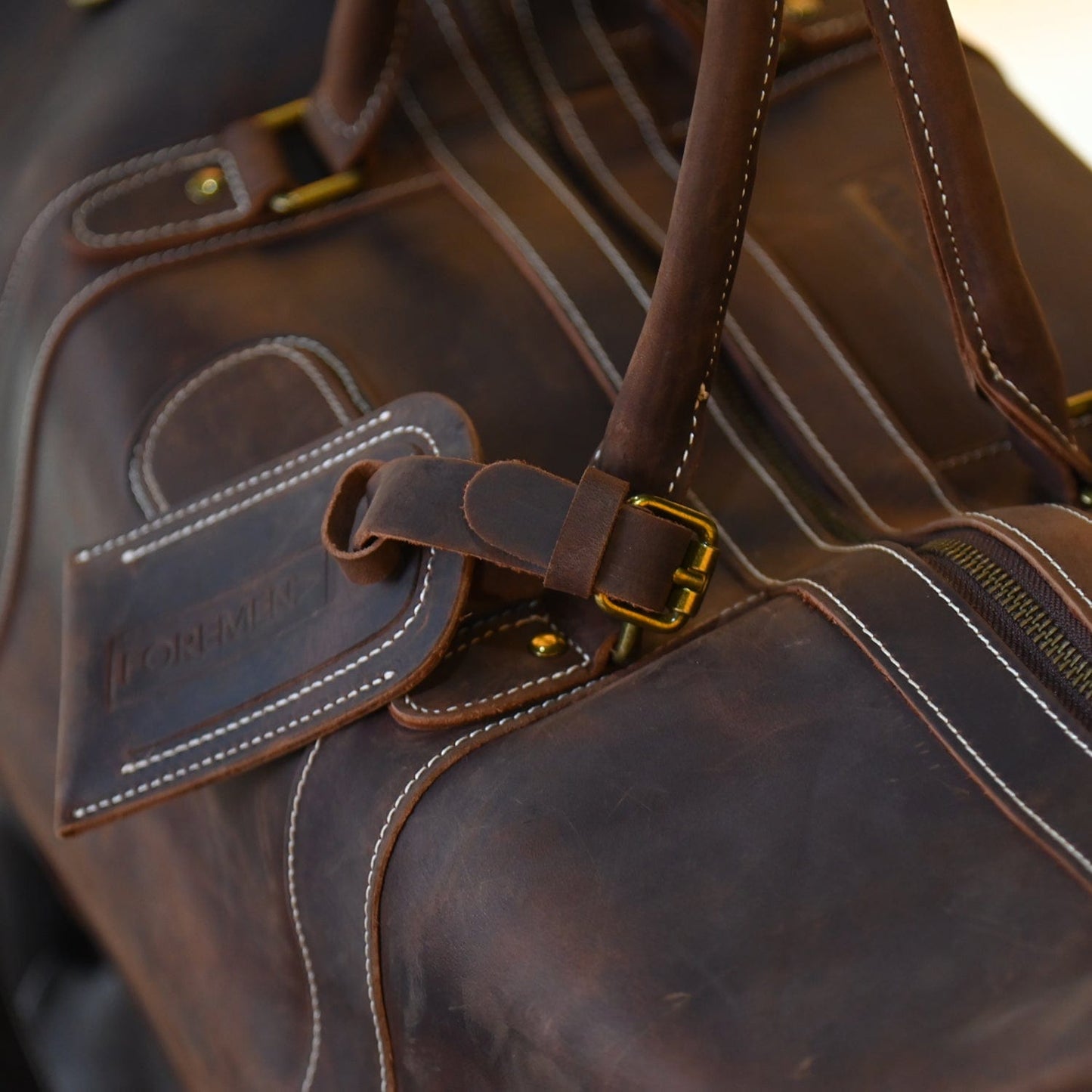 JUMBO | Burgundy Leather Bag