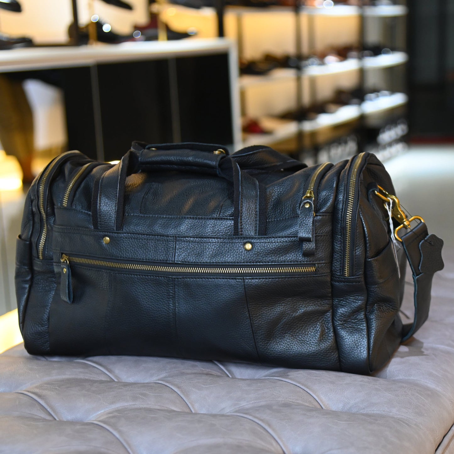 SAVANNAH |Black Leather Bag