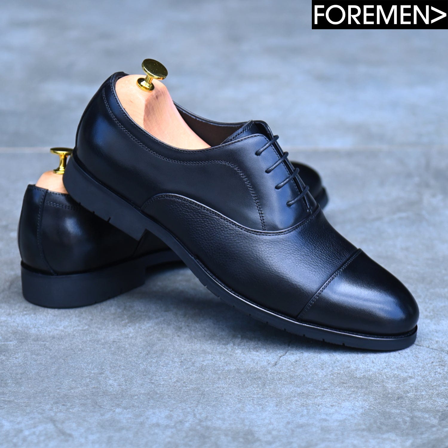 Black oxford shoes