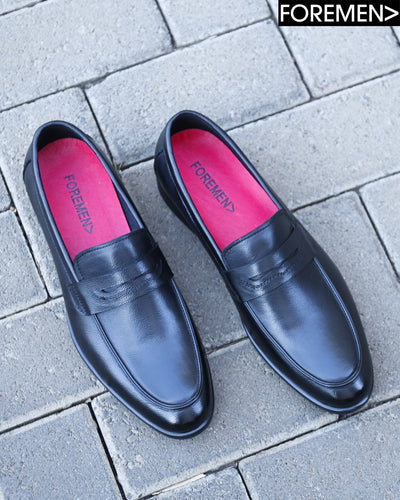 ZORANAH | Black Leather Loafers