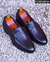 ZORANAH | Oak Brown Leather Loafers