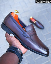 ZORANAH | Oak Brown Leather Loafers