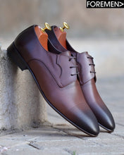 MONARCH | Dark Tan Leather Sole Derbies