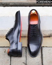 KINGSLEY | Black Leather Sole Derbies