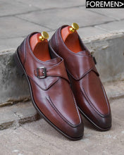 SIENNA | Dark Tan Leather Sole Monkstraps