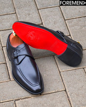 SIENNA | Black Leather Sole Monkstraps